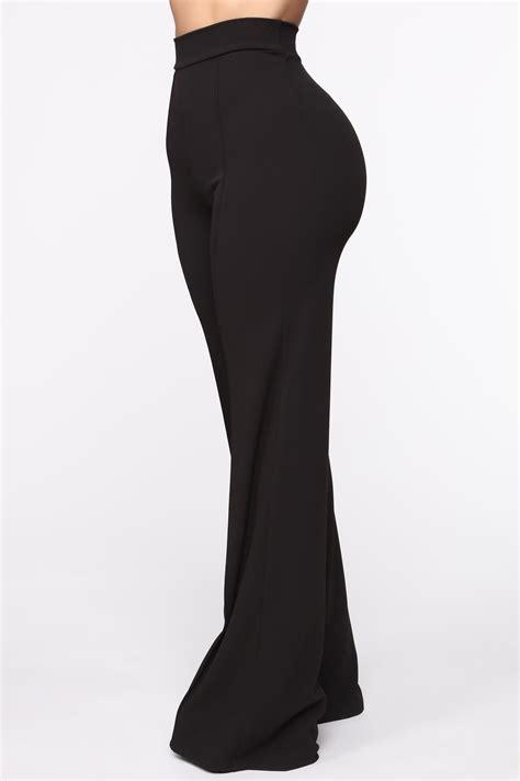 black pants fashion nova|high rise black dress pants.